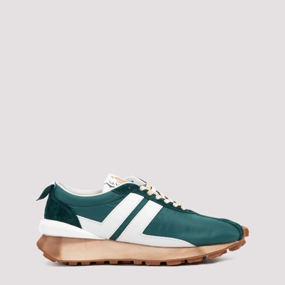 Shop Lanvin Panelled Low In Green