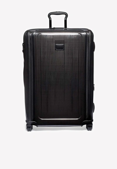 Shop Tumi Tegra Lite Max Long Trip Expandable 4-wheeled Packing Case In Black