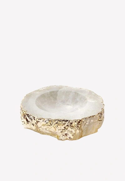 Shop Anna Casca Medium Crystal In Gold
