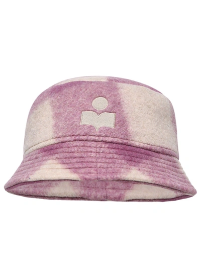 Shop Isabel Marant Logo Embroidered Checked Hat In Multi
