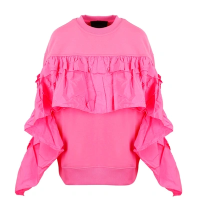 Shop Red Valentino Redvalentino Ruffled Detail Sweatshirt In Pink