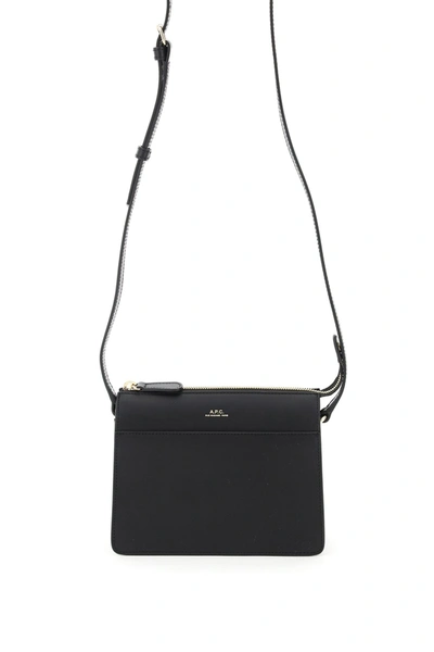 Shop Apc A.p.c Ella Mini Shoulder Bag In Black
