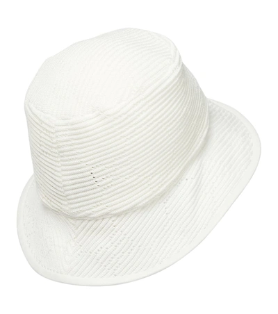 Shop Gucci Gg Crochet Bucket Hat In 白色