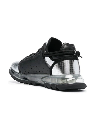 Shop Givenchy Spectre Runner Low With Zip Silver