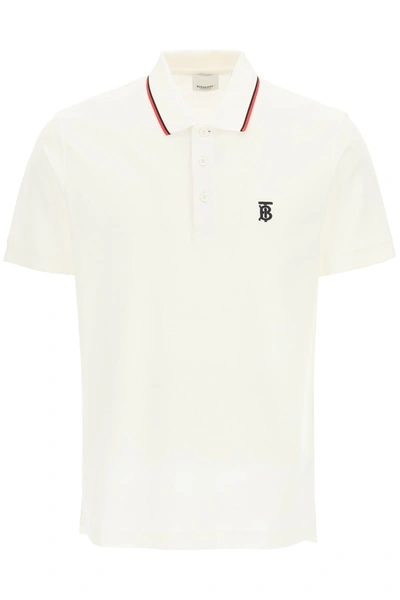Shop Burberry Walton Striped Polo Shirt In Mixed Colours