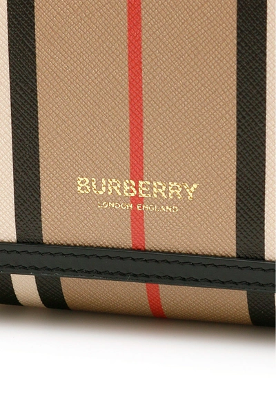 Shop Burberry Hanna Mini Bag In Beige