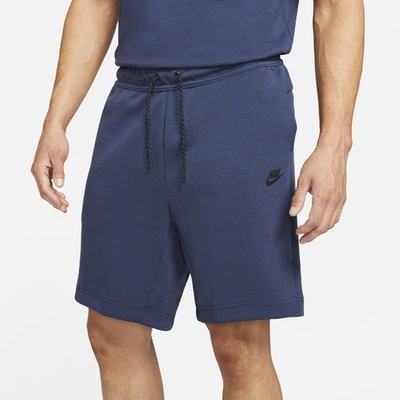 Nike Men's Sportswear Tech Fleece Shorts In Midnight Navy/black | ModeSens