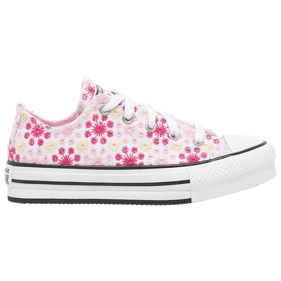 Shop Converse Girls  All Star Low Top In White/floral