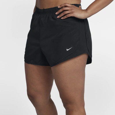 Shop Nike Womens  Plus Size Tempo Shorts In Black/black