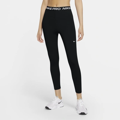 Shop Nike Womens  Pro 365 7/8 Tights In Black/white