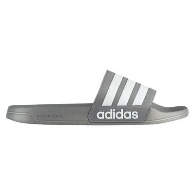Shop Adidas Originals Mens Adidas Adilette Shower Slide In Grey/white