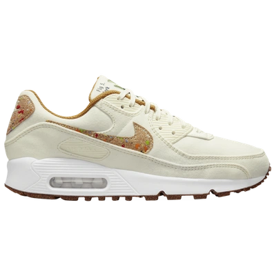 Shop Nike Womens  Air Max 90 In White/volt