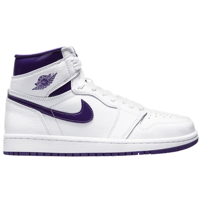 Shop Jordan Womens  Retro 1 Hi In White/purple