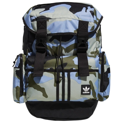 Shop Adidas Originals Utility 4.0 Backpack In Rain Camo/sky