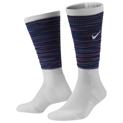 Nike Elite Crew Basketball Socks In White,black,white | ModeSens