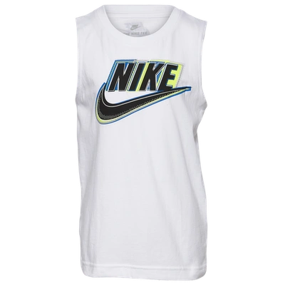 Shop Nike Boys  Muscle Graphic Top In White