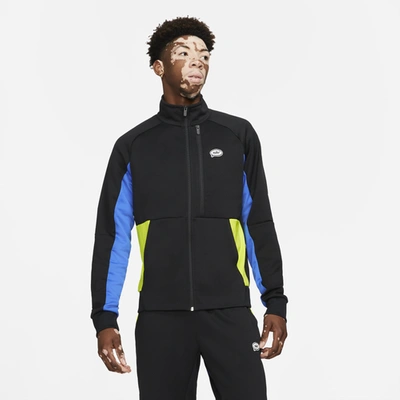 Nike Mens Tribute Jacket In Black/blue | ModeSens