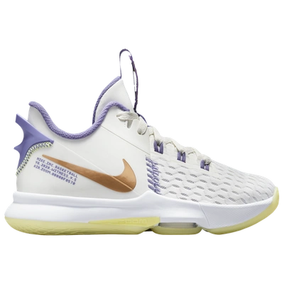 Nike Lebron Witness 5 Big Kids' Basketball Shoes In Summit White/metallic  Bronze/white | ModeSens