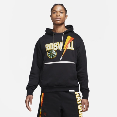 Shop Nike Mens  Rayguns Premium Hoodie In Black/yellow