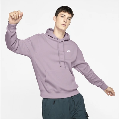 Nike Club Pullover Hoodie In Iced Lilac/white | ModeSens