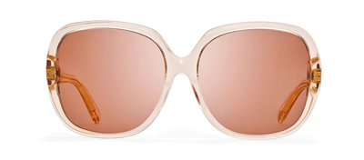 Shop Dita Supa-dupa 7700-n-rse-62 Oversized Square Sunglasses In Pink