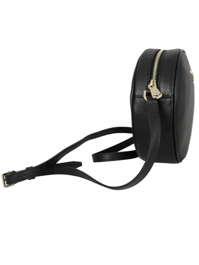 Shop Patrizia Pepe Women's Black Leather Shoulder Bag