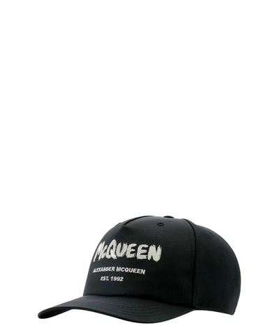 Shop Alexander Mcqueen Men's Black Polyester Hat