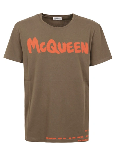 Shop Alexander Mcqueen Green T-shirt