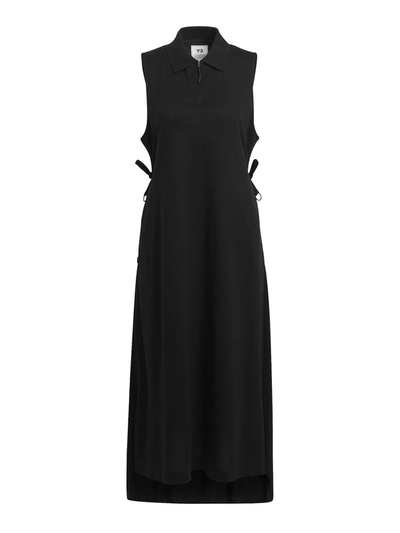 Shop Adidas Y-3 Yohji Yamamoto Women's Black Cotton Dress