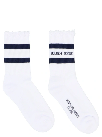 Shop Golden Goose Women's White Cotton Socks