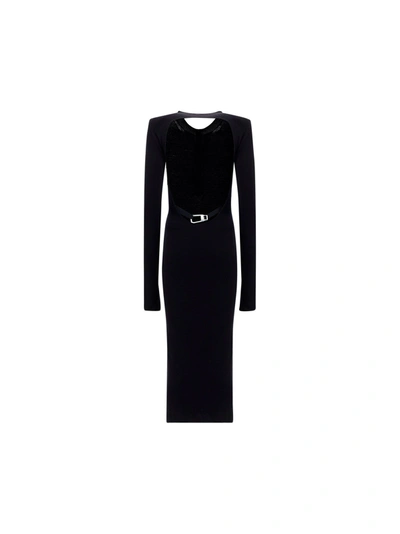 Shop Attico The  Women's Black Other Materials Dress