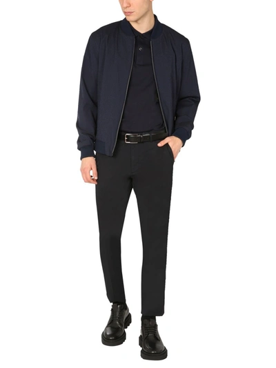 Hugo Boss Boss Men's Nolwin Slim-fit Blouson-style Jacket In Blue