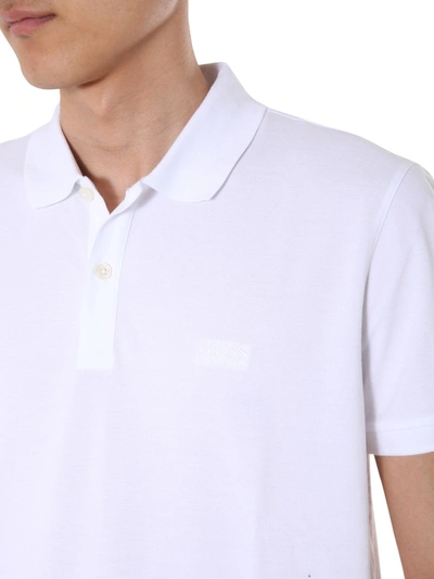 Shop Hugo Boss "pallas" Polo Shirt In White