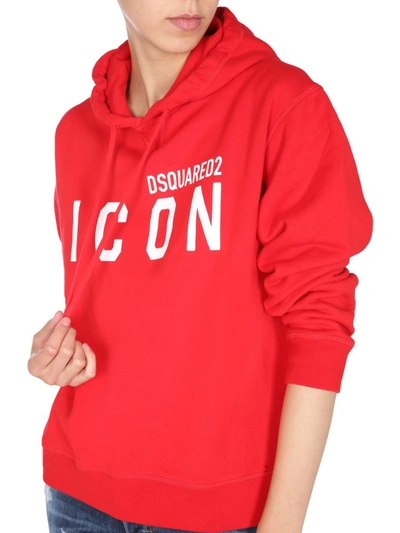 Shop Dsquared2 Hoodie In Red