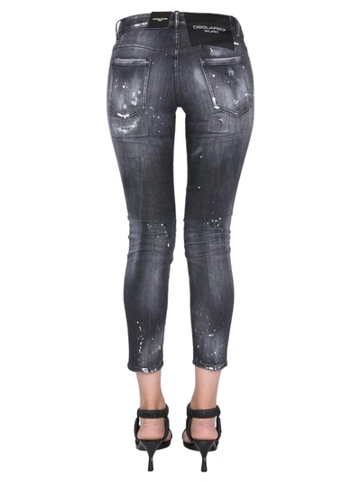 Shop Dsquared2 Jennifer Fit Jeans In Black