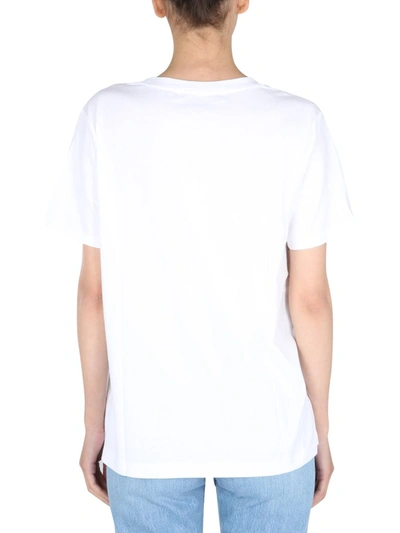 Michael Michael Kors Logo-patch Organic Cotton T-shirt In White 