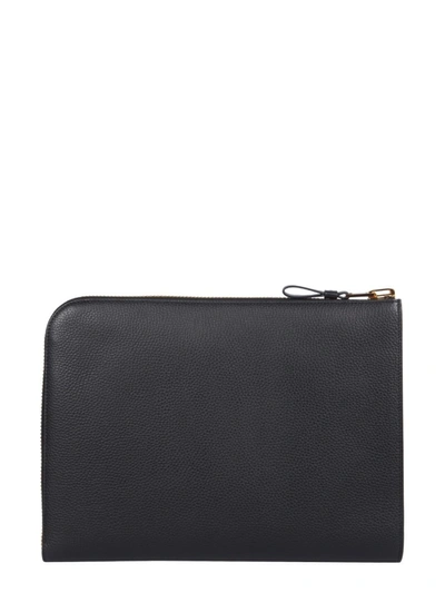 Shop Tom Ford The Leather Pouch In Black