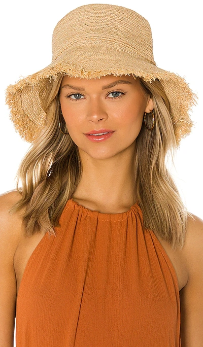 Shop Hat Attack Packable Raffia Bucket Hat In Neutral