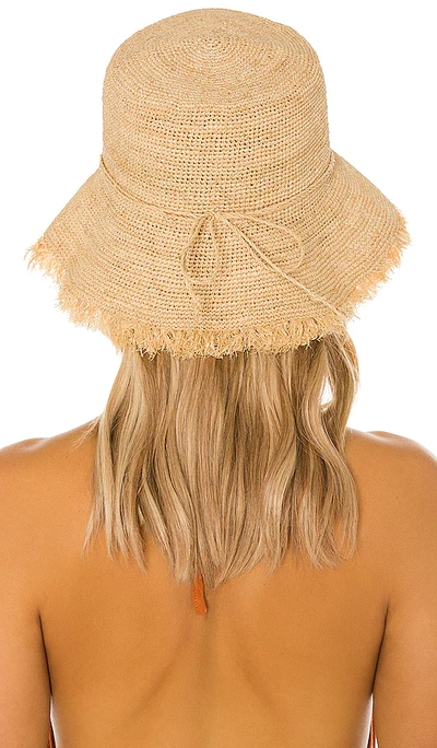 Shop Hat Attack Packable Raffia Bucket Hat In Neutral
