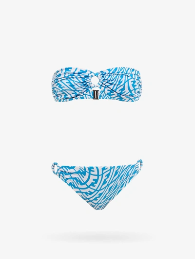 Shop Fendi Bikini In Blue