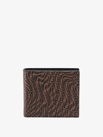 Shop Fendi Wallet In Brown