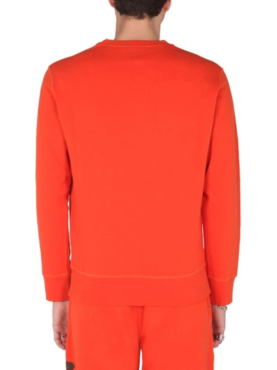 Shop Alexander Mcqueen Crew Neck Sweatshirt In Orange