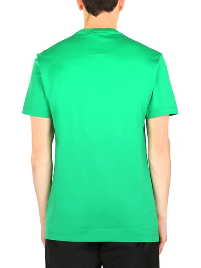 Shop Versace Crew Neck T-shirt In Green
