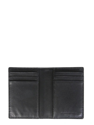 Shop Alexander Mcqueen Leather Wallet In Black