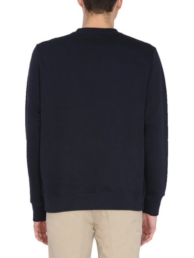 Shop Ps By Paul Smith Sweatshirt With Zebra Patch In Blue