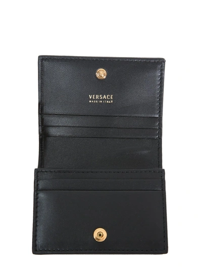 Shop Versace The Medusa Wallet In Black
