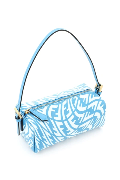 Shop Fendi Mini Bag In White,light Blue