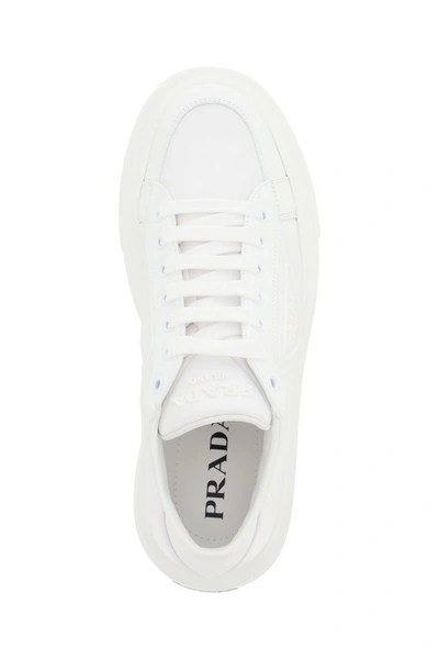 Shop Prada Re-nylon Sneakers 045 In White