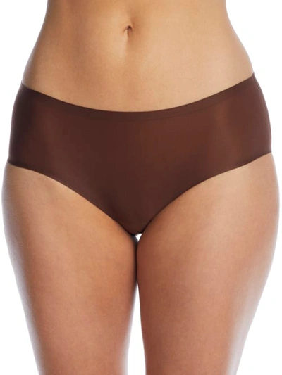 Shop Chantelle Soft Stretch Hipster In Walnut