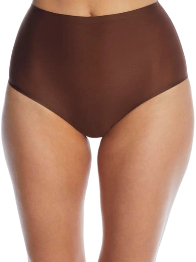 Chantelle Soft Stretch One-size Seamless Brief Underwear 2647 In Walnut